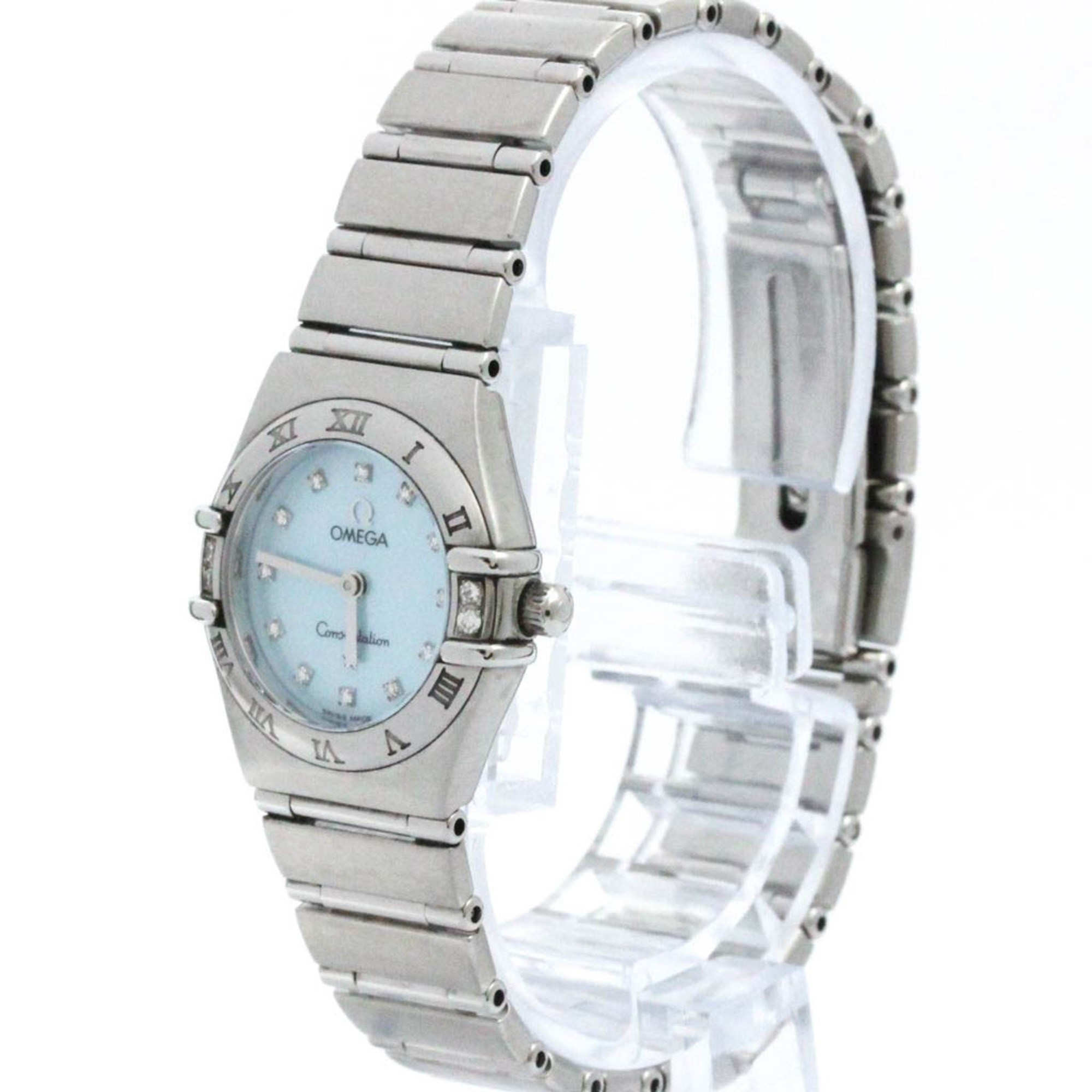 Polished OMEGA Constellation Diamond MOP Quartz Ladies Watch 1562.85 BF575761