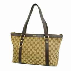 Gucci Tote Bag GG Canvas Abby 141470 Brown Women's