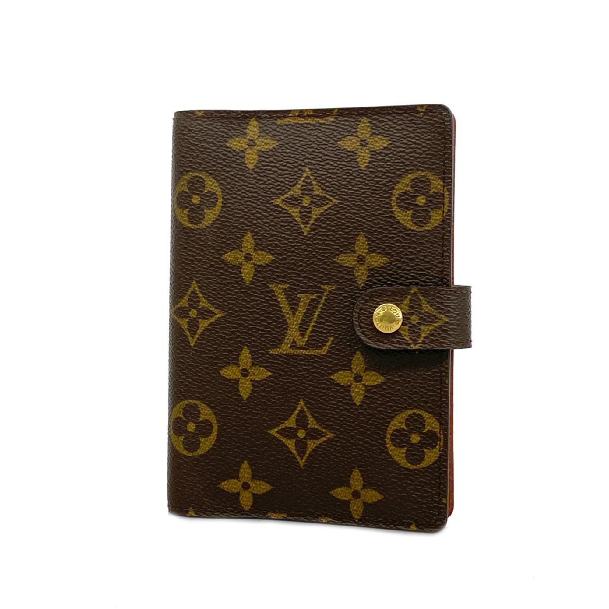 Louis Vuitton Notebook Cover Monogram Agenda PM R20005 Brown Men's Women's