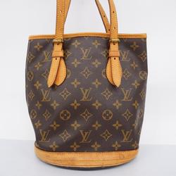 Louis Vuitton Tote Bag Monogram Bucket PM M42238 Brown Ladies