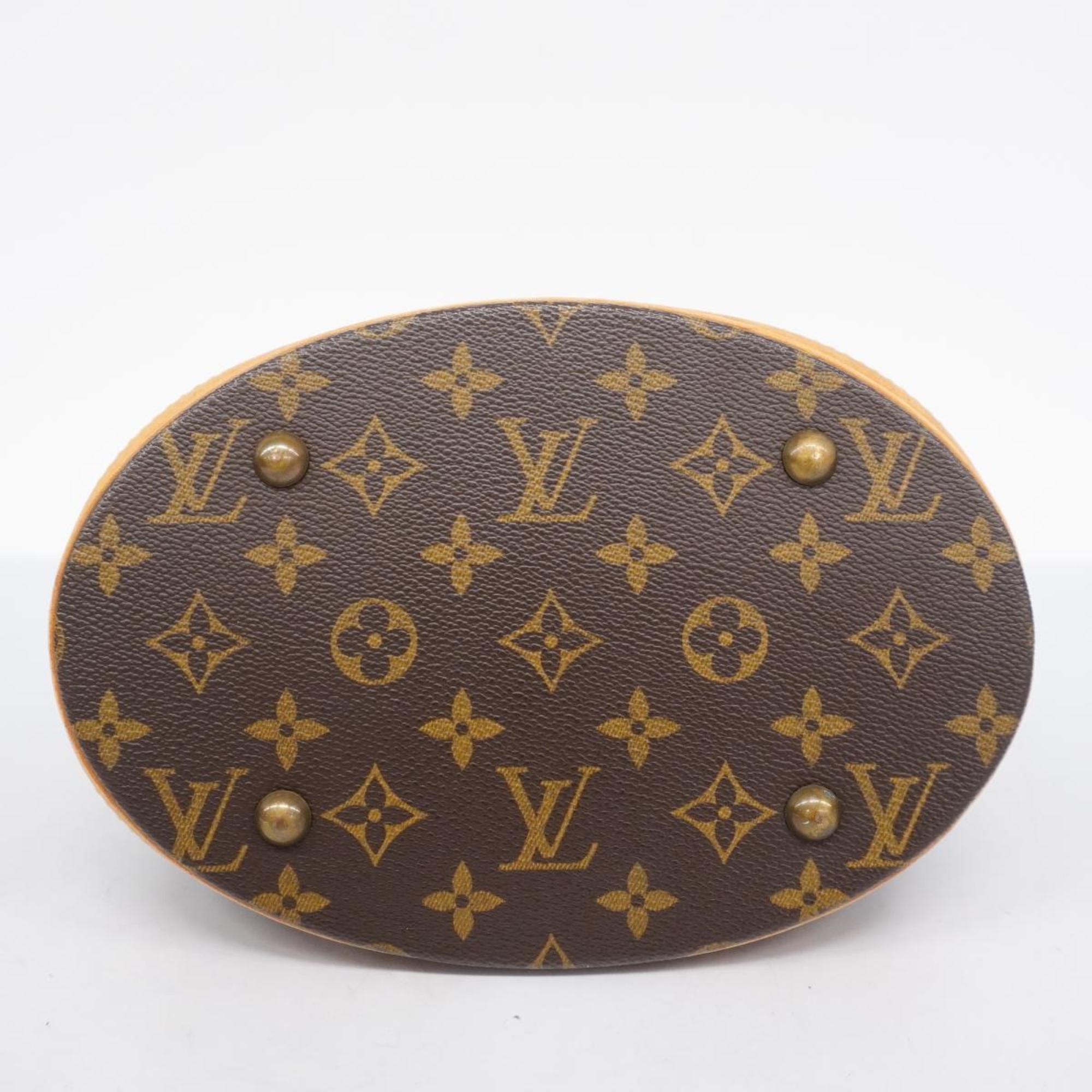 Louis Vuitton Tote Bag Monogram Bucket PM M42238 Brown Ladies