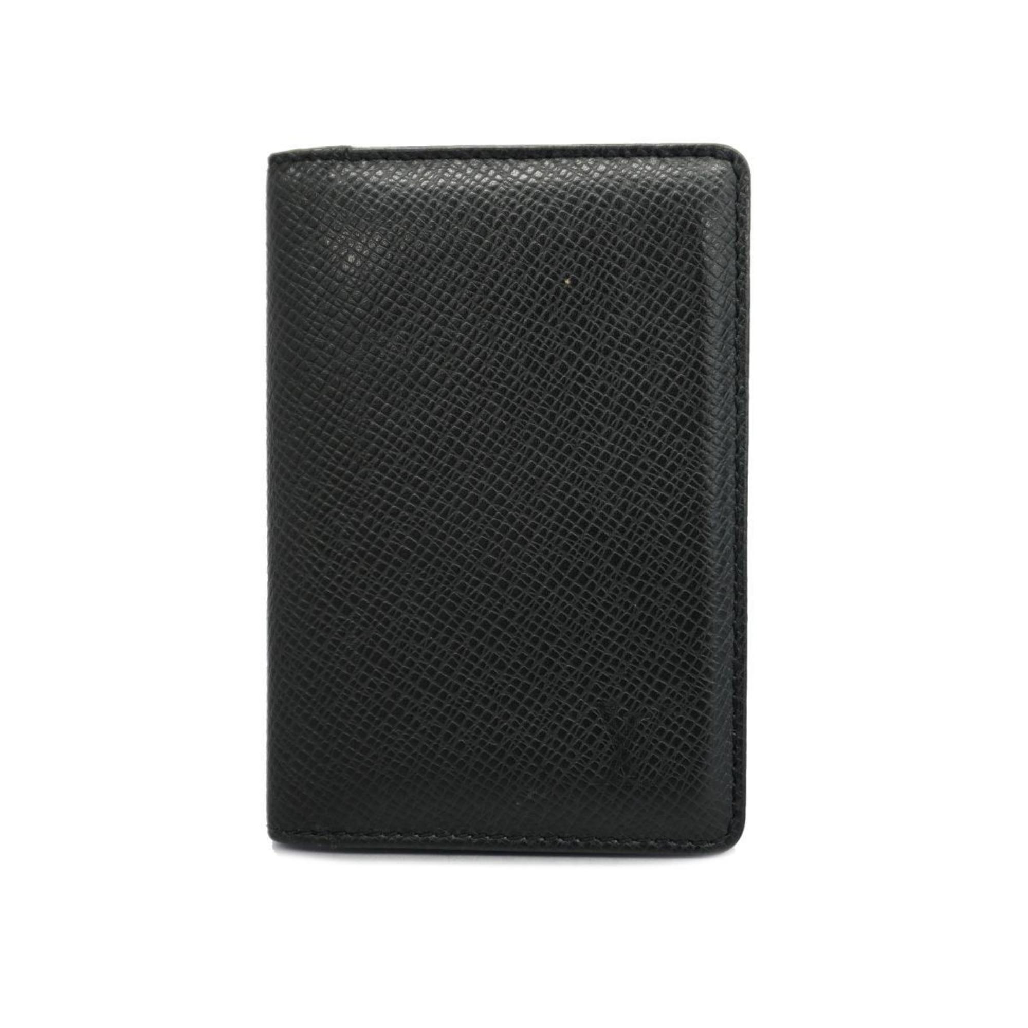 Louis Vuitton Business Card Holder/Card Case Taiga Organizer de Poche M30512 Ardoise Men's