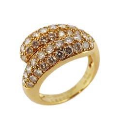 Cartier Ring Pavé Mimi Diamond K18YG Yellow Gold Women's