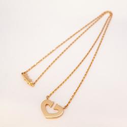 Cartier C Heart Necklace K18PG Pink Gold Women's