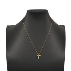 Tiffany Necklace Small Cross K18YG Yellow Gold Women's