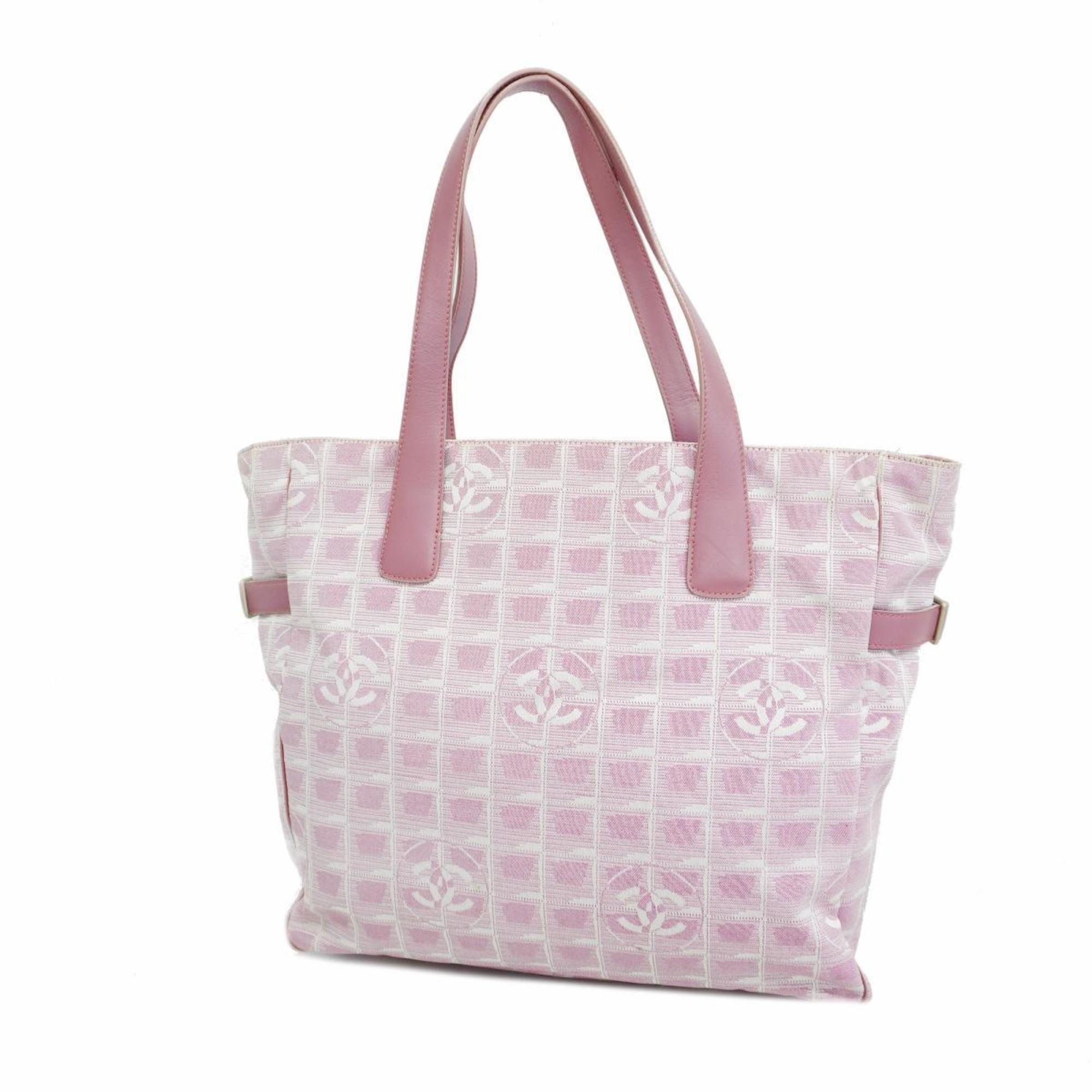 Chanel Tote Bag New Travel Nylon Pink Women's