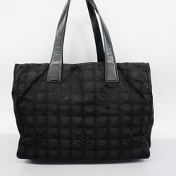 Chanel Tote Bag New Travel Nylon Black Women's