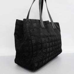 Chanel Tote Bag New Travel Nylon Black Women's