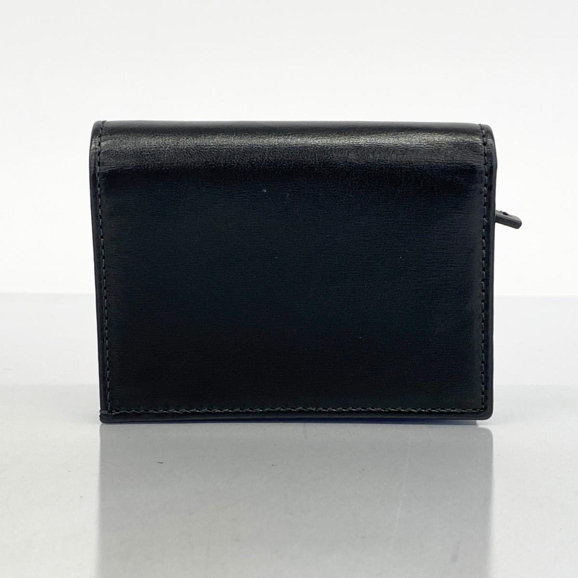 Gucci Horsebit Wallet 621887 Leather Black Women's