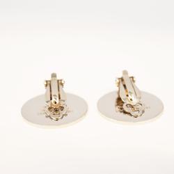 Hermes earrings, serie, metal, silver, women's