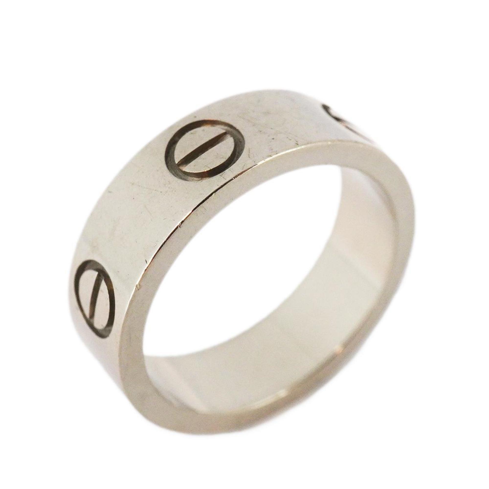 Cartier Ring Love K18WG White Gold Ladies