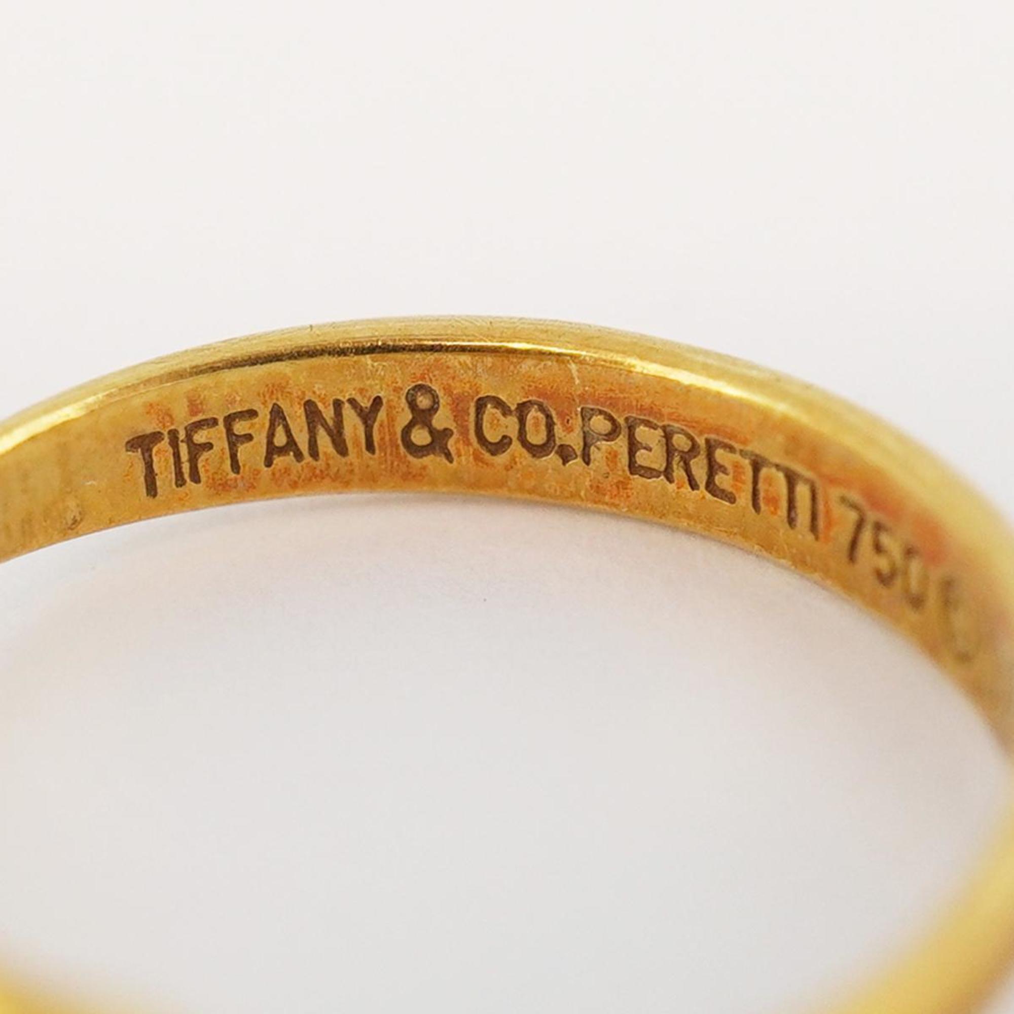 Tiffany Ring Bean K18YG Yellow Gold Ladies