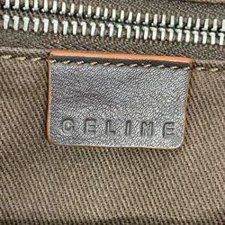 Celine tote bag macadam nylon canvas brown beige women's