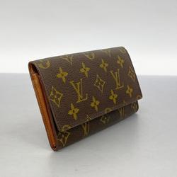 Louis Vuitton Long Wallet Monogram Porte Yen 3 Carte Credit M61818 Brown Men's Women's