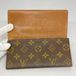 Louis Vuitton Long Wallet Monogram Porte Yen 3 Carte Credit M61818 Brown Men's Women's