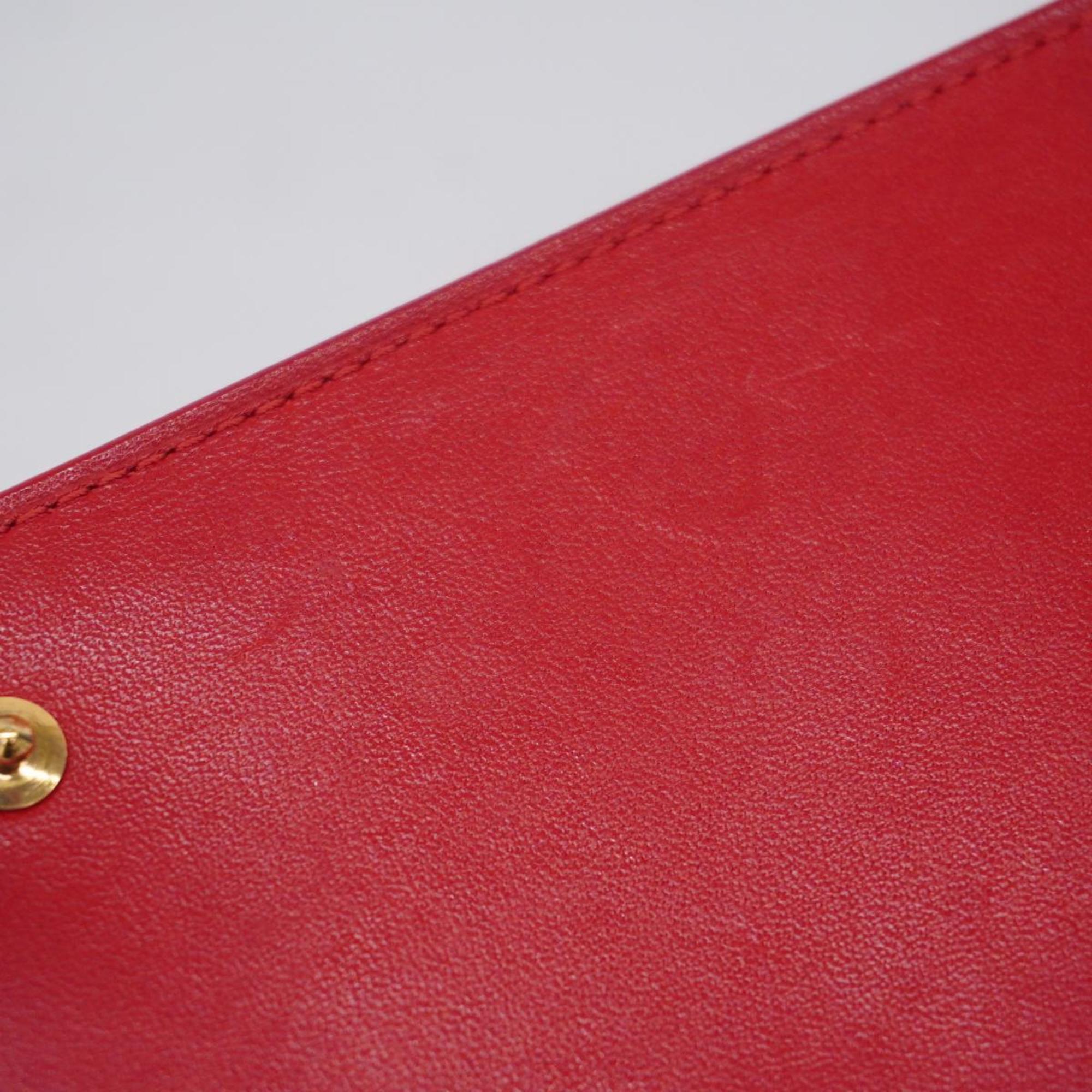 Louis Vuitton Shoulder Wallet Vernis Walker M91153 Rouge Ladies