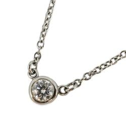 Tiffany Necklace by the Yard 1PD Diamond Pt950 Platinum Women's