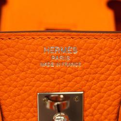 Hermes handbag Birkin 25 B stamp Togo Orange Anne Ladies