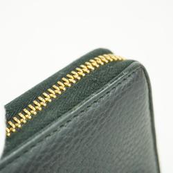 Gucci Long Wallet GG Marmont 456117 Leather Black Women's