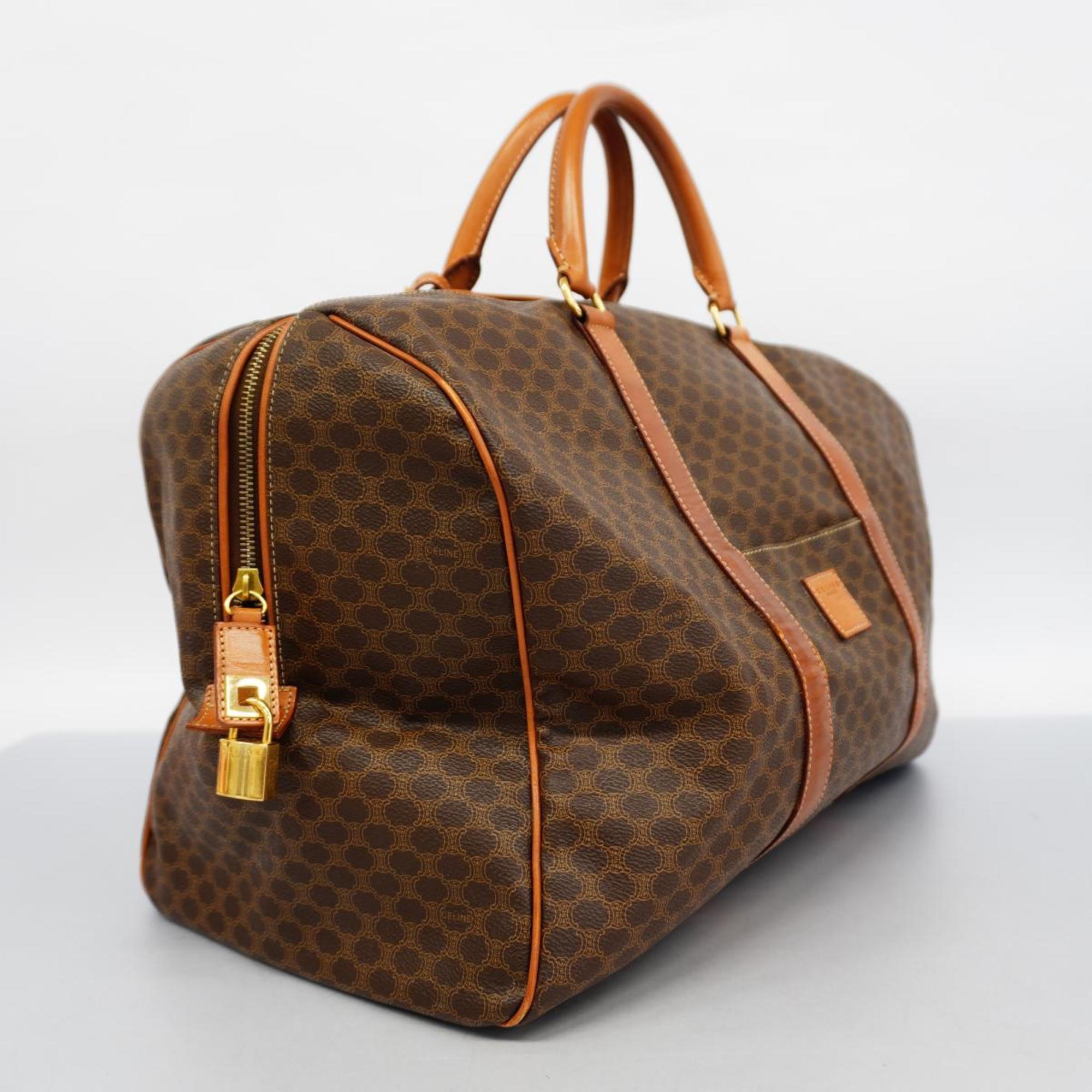 Celine Boston Bag Macadam Brown Men's Women's