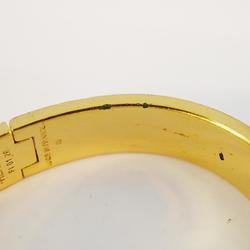 Hermes Bangle Click Clack PM GP Plated Gold White Women's