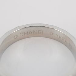 Chanel Ring Chocolate Bar Pt950 Platinum Women's