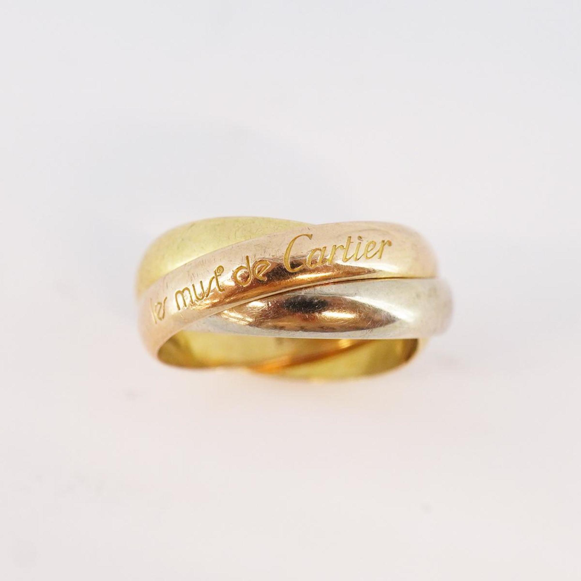 Cartier Ring Trinity #47 K18YG Yellow Gold K18WG White 18PG Pink Women's