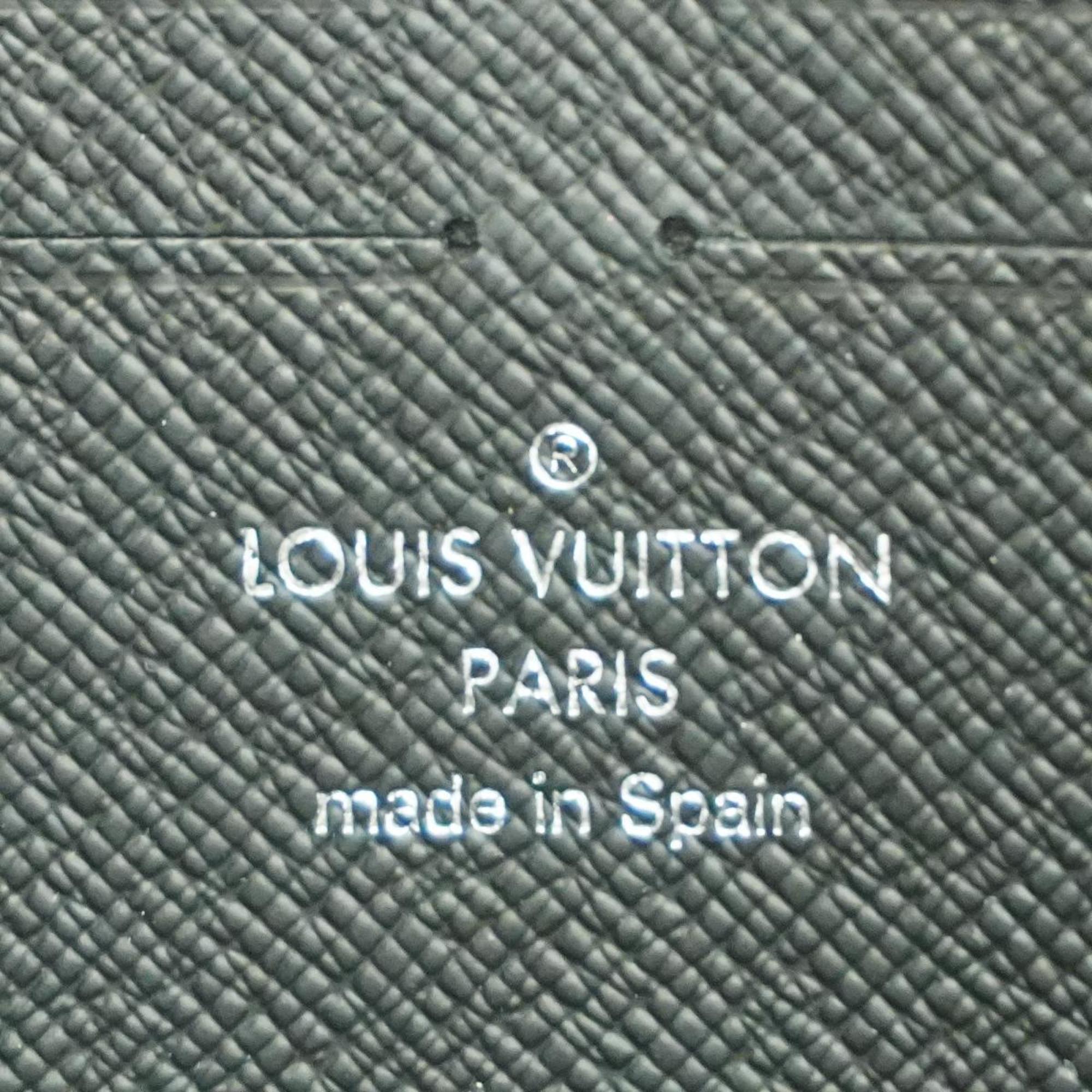 Louis Vuitton Long Wallet Taiga Zippy Dragonne M69409 Noir Men's