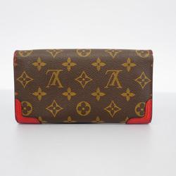 Louis Vuitton Long Wallet Monogram Retiro Portofeuil Sarah M61184 Cerise Ladies