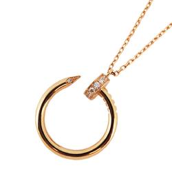 Cartier Necklace Juste un Clou Diamond K18PG Pink Gold Women's