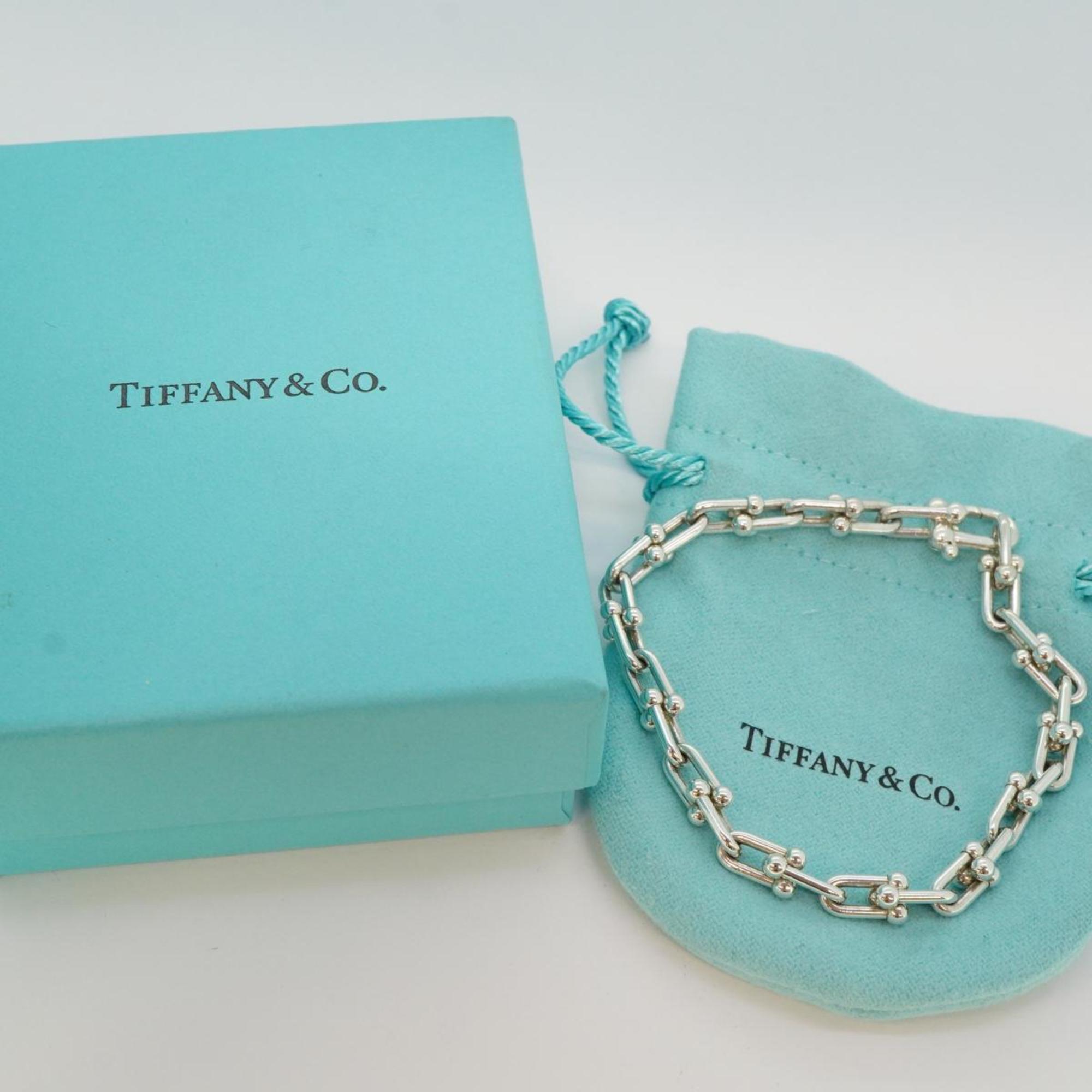 Tiffany Bracelet Small Hardware Link 925 Silver Women's