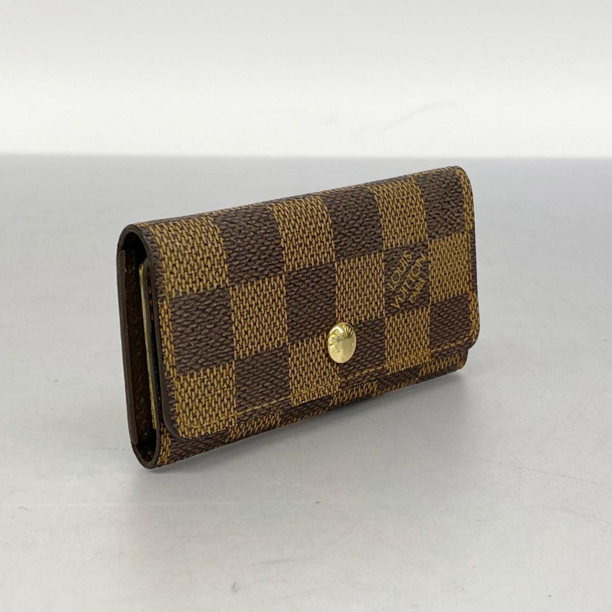 Louis Vuitton Key Case Damier Multicle 4 N62631 Ebene Men's Women's