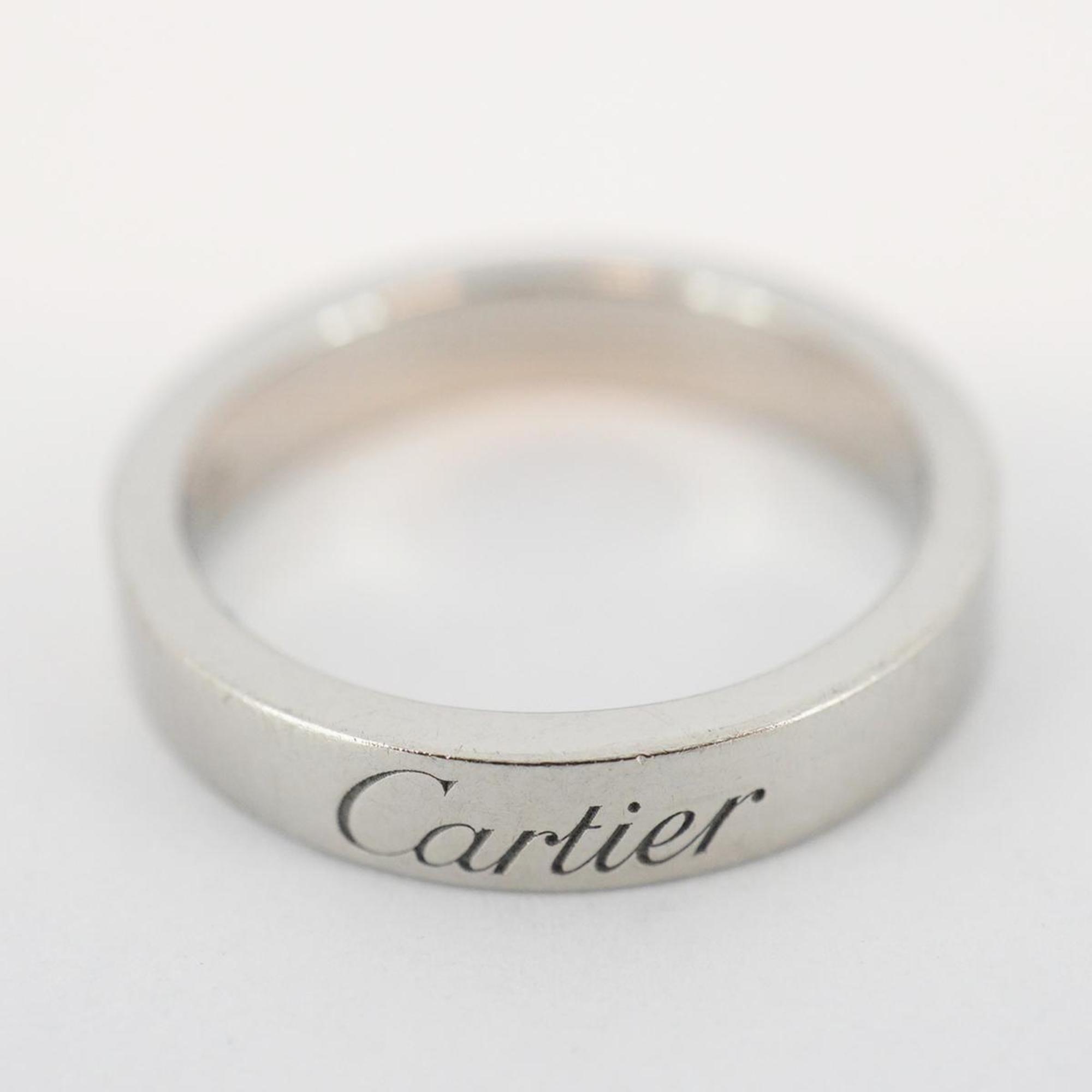 Cartier Ring Engraved Pt950 Platinum Ladies