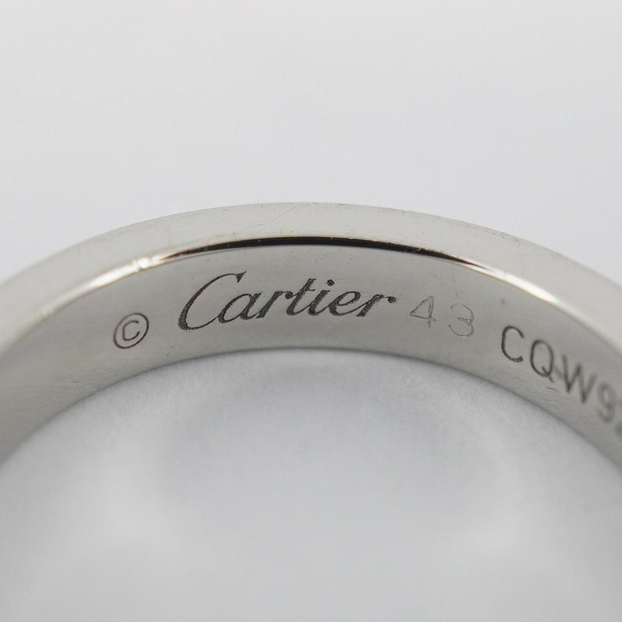 Cartier Ring Engraved Pt950 Platinum Ladies