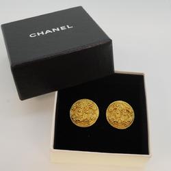 Chanel Earrings Coco Mark Circle GP Plated Gold 94A Women's