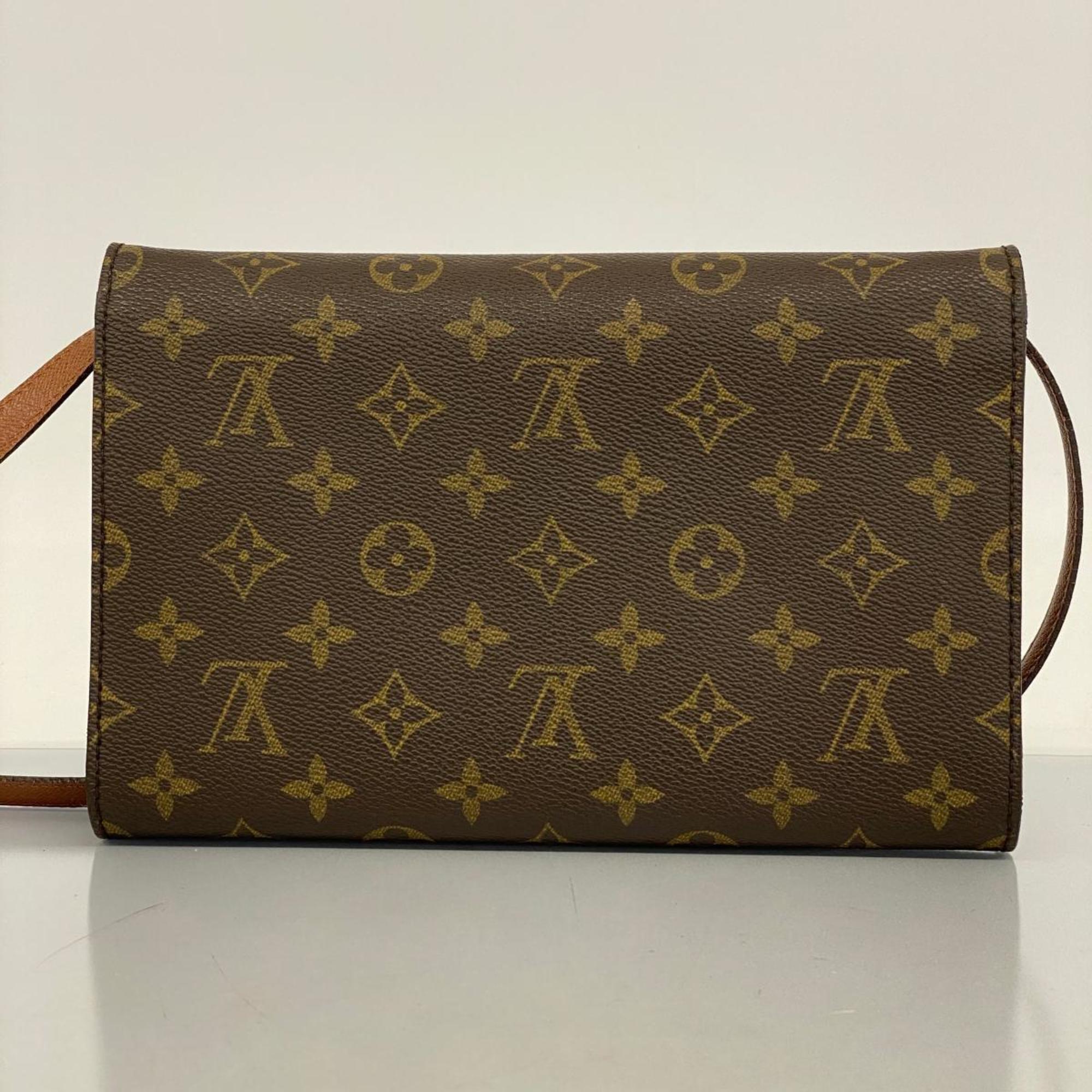 Louis Vuitton Shoulder Bag Monogram Bordeaux 24 M51798 Brown Women's