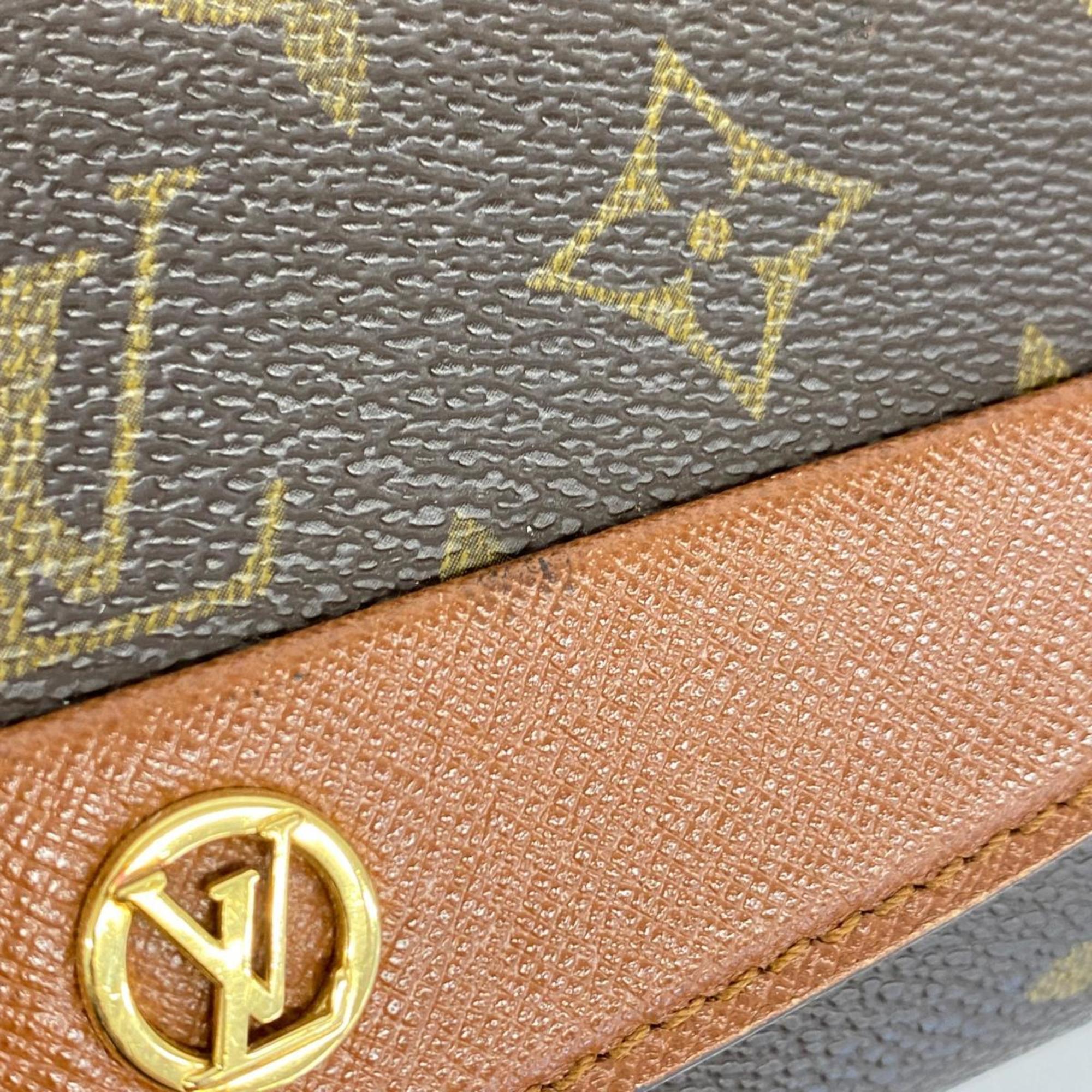 Louis Vuitton Shoulder Bag Monogram Bordeaux 24 M51798 Brown Women's