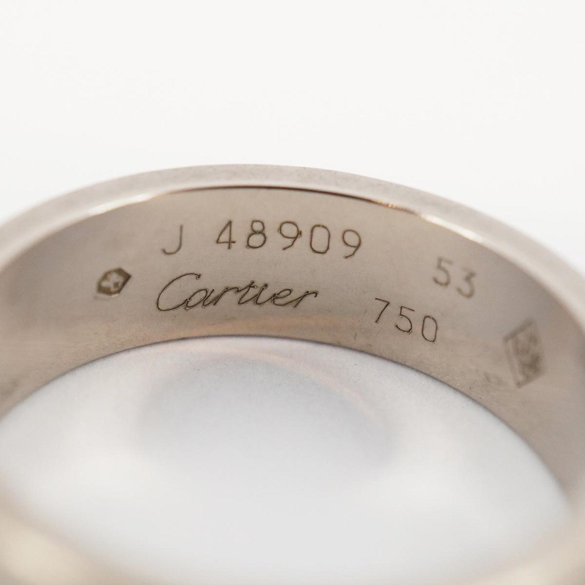 Cartier Ring Love K18WG White Gold Ladies