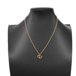 Christian Dior Necklace CD GP Plated Gold Women's