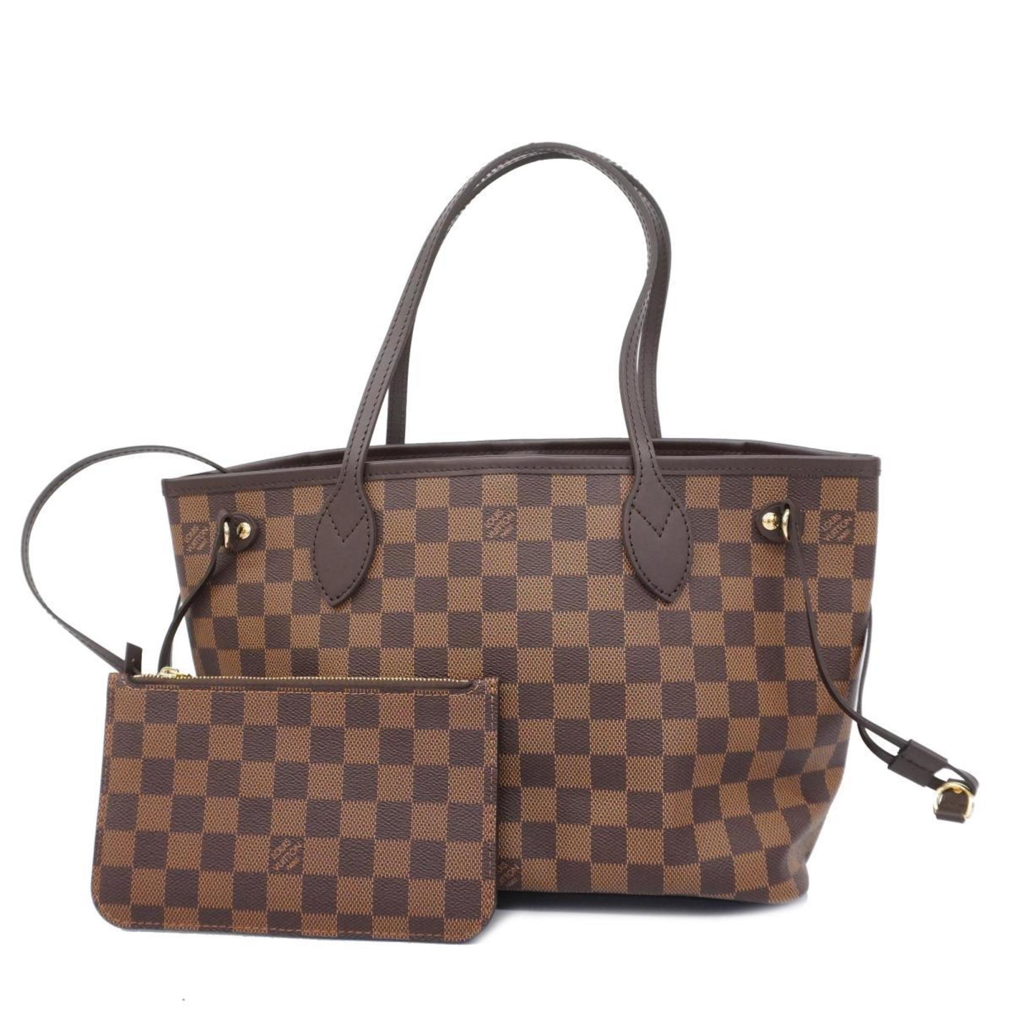 Louis Vuitton Tote Bag Damier Neverfull PM N40600 Ebene Women's