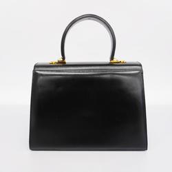 Salvatore Ferragamo Handbag Gancini Leather Black Women's