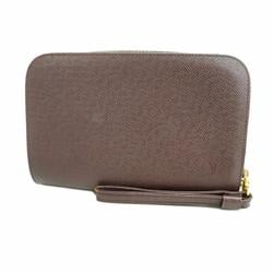 Louis Vuitton Clutch Bag Taiga Baikal M30186 Acajou Men's