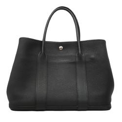 Hermes Tote Bag Garden PM Y Stamp Country Black Women's