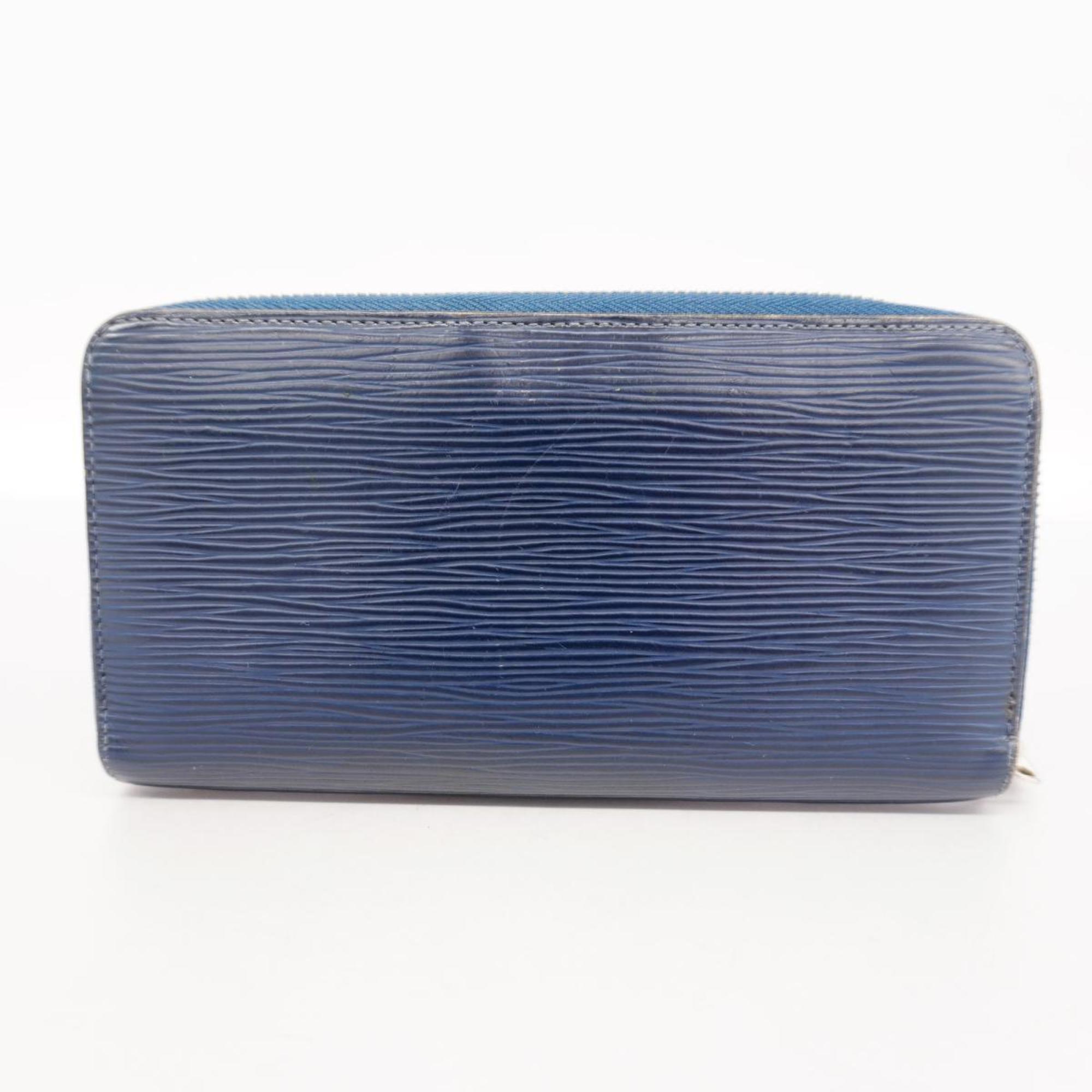 Louis Vuitton Long Wallet Epi Zippy M60307 Indigo Blue Men's Women's