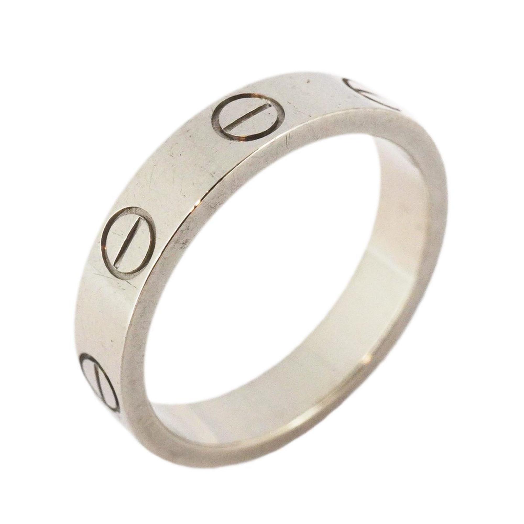 Cartier Ring Love K18WG White Gold Ladies