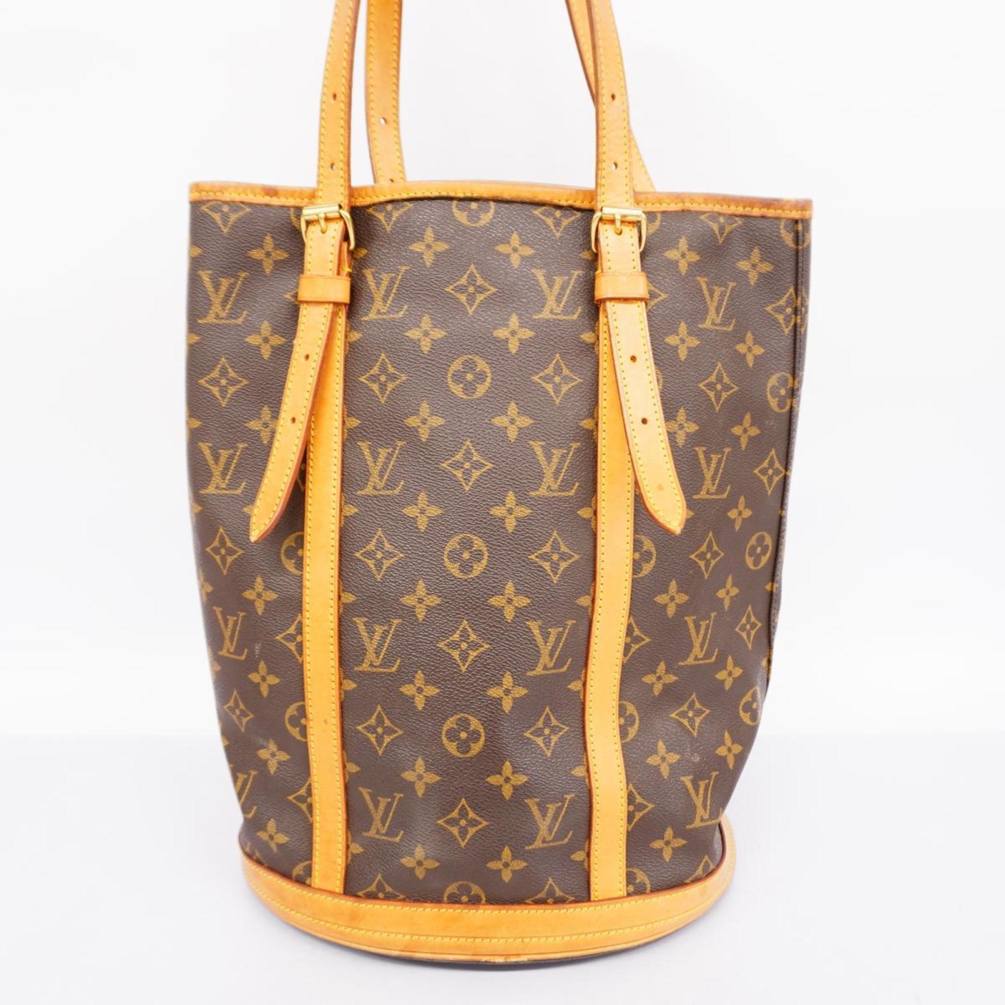 Louis Vuitton Tote Bag Monogram Bucket GM M42236 Brown Women's