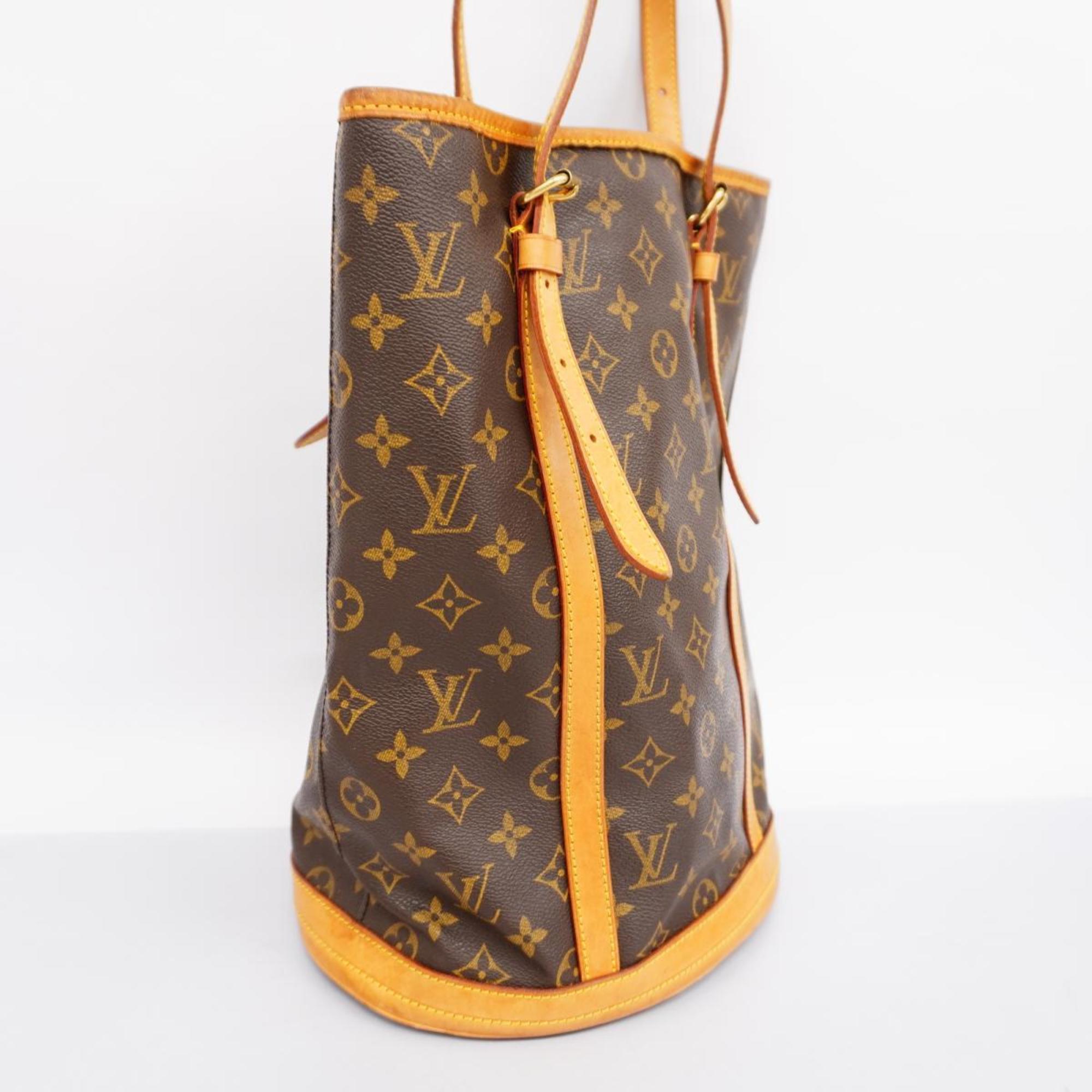 Louis Vuitton Tote Bag Monogram Bucket GM M42236 Brown Women's