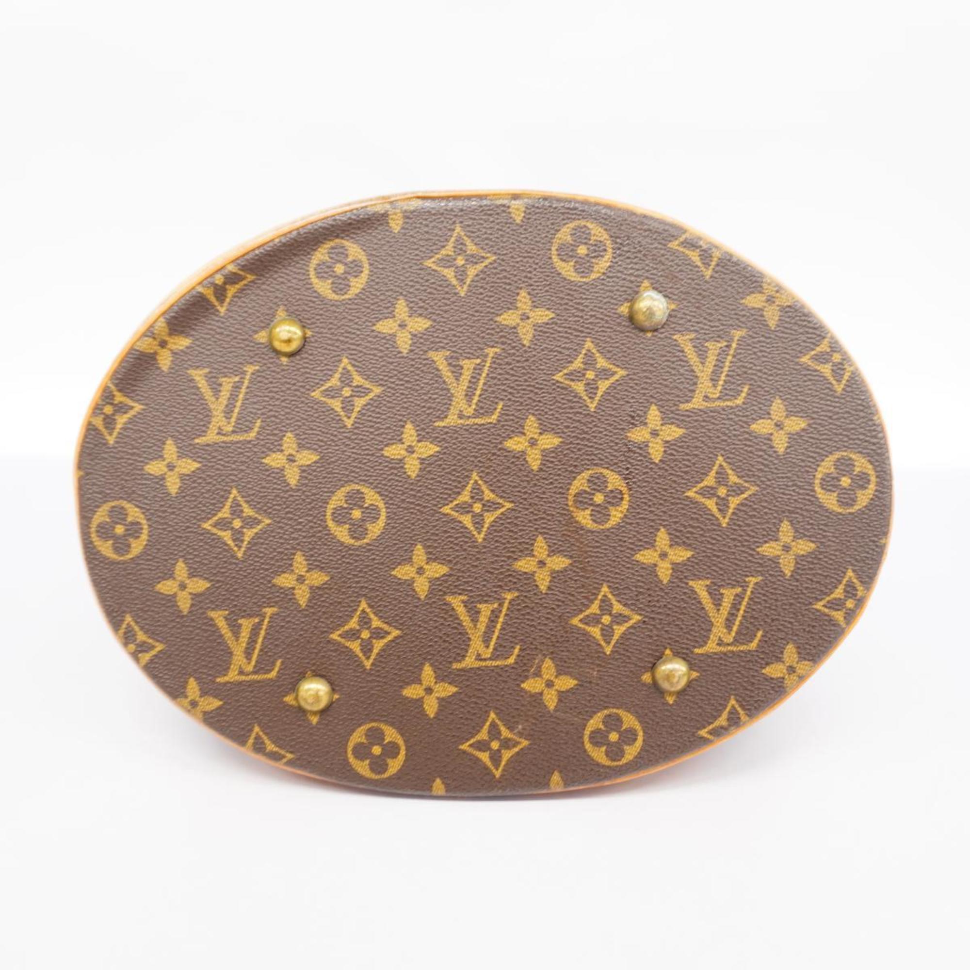 Louis Vuitton Tote Bag Monogram Bucket GM M42236 Brown Women's