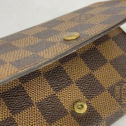 Louis Vuitton Wallet Damier Porte Monnaie Biet Tresor N61730 Ebene Men's Women's