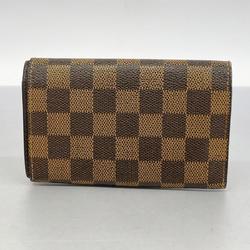 Louis Vuitton Wallet Damier Porte Monnaie Biet Tresor N61730 Ebene Men's Women's